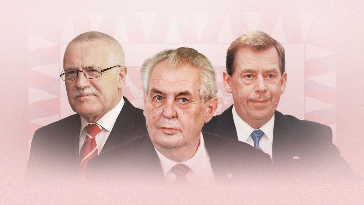 Havel mluvil o kapitalistickém nátěru, Klaus o neklidu a Zeman o závisti
